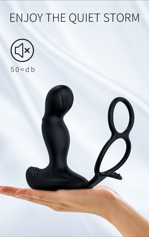 WIBRATOR-SILICONE MASSAGER 7 FUNCTION AND HEATING FUNCTION, BLACK WIBRATOR-SILICONE MASSAGER 7 FUNCTION AND HEATING FUNCTION, BLACK