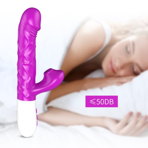 Wibrator-Silicone, Vibration 7, 7 Suction, 3 Thrusting, Heating, Purple Wibrator-Silicone, Vibration 7, 7 Suction, 3 Thrusting, Heating, Purple