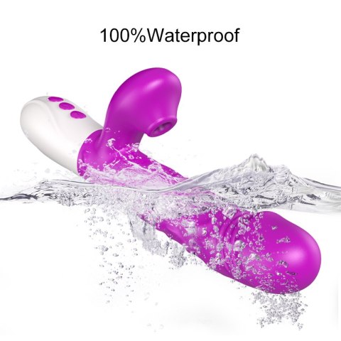 Wibrator-Silicone, Vibration 7, 7 Suction, 3 Thrusting, Heating, Purple Wibrator-Silicone, Vibration 7, 7 Suction, 3 Thrusting, Heating, Purple