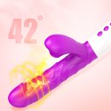 Wibrator-Silicone, Vibration 7, 7 Suction, 3 Thrusting, Heating, Purple