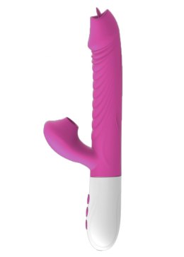 WIBRATOR-SILICONE VIBRATOR USB 7 FUNCTION, PURPLE