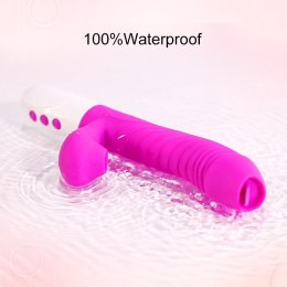 WIBRATOR-SILICONE VIBRATOR USB 7 FUNCTION, PURPLE