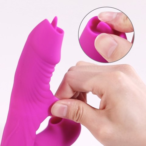 WIBRATOR-SILICONE VIBRATOR USB 7 FUNCTION, PURPLE WIBRATOR-SILICONE VIBRATOR USB 7 FUNCTION, PURPLE