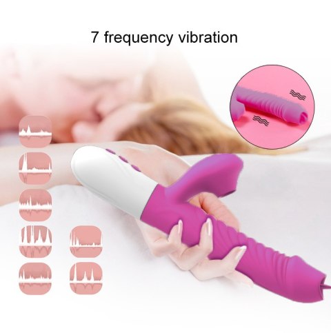 WIBRATOR-SILICONE VIBRATOR USB 7 FUNCTION, PURPLE WIBRATOR-SILICONE VIBRATOR USB 7 FUNCTION, PURPLE