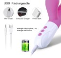 WIBRATOR-SILICONE VIBRATOR USB 7 FUNCTION, PURPLE