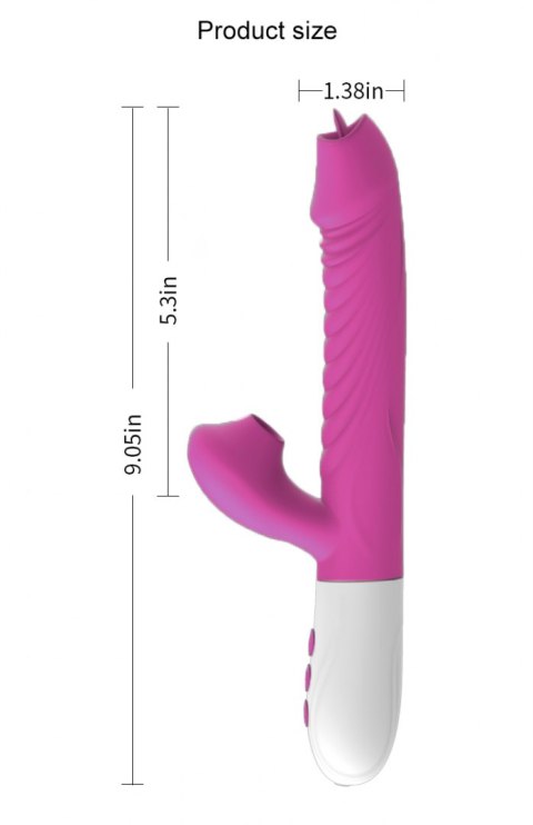 WIBRATOR-SILICONE VIBRATOR USB 7 FUNCTION, PURPLE WIBRATOR-SILICONE VIBRATOR USB 7 FUNCTION, PURPLE