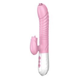 WIBRATOR-SILICONE VIBRATOR USB 7 FUNCTION AND THRUSTING FUNCTION / HEATING, PINK