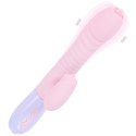 WIBRATOR-SILICONE VIBRATOR USB 7 FUNCTION AND THRUSTING FUNCTION / HEATING, PINK
