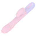WIBRATOR-SILICONE VIBRATOR USB 7 FUNCTION AND THRUSTING FUNCTION / HEATING, PINK