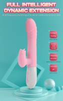 WIBRATOR-SILICONE VIBRATOR USB 7 FUNCTION AND THRUSTING FUNCTION / HEATING, PINK