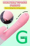 WIBRATOR-SILICONE VIBRATOR USB 7 FUNCTION AND THRUSTING FUNCTION / HEATING, PINK