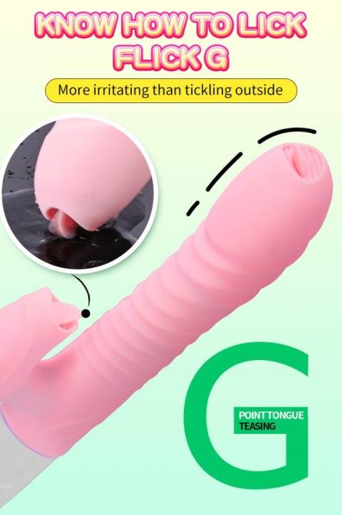 WIBRATOR-SILICONE VIBRATOR USB 7 FUNCTION AND THRUSTING FUNCTION / HEATING, PINK WIBRATOR-SILICONE VIBRATOR USB 7 FUNCTION AND THRUSTING FUNCTION / HEATING, PINK