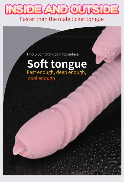 WIBRATOR-SILICONE VIBRATOR USB 7 FUNCTION AND THRUSTING FUNCTION / HEATING, PINK WIBRATOR-SILICONE VIBRATOR USB 7 FUNCTION AND THRUSTING FUNCTION / HEATING, PINK