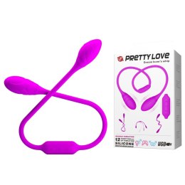 JAJKO STYMULUJĄCE PRETTY LOVE -DREAM LOVER'S WHIP, 12 VIBRATION FUNCTIONS BENDABLE