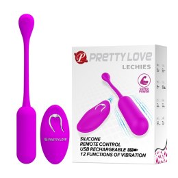 JAJKO STYMULUJĄCE PRETTY LOVE -LECHIES, 12 VIBRATION FUNCTIONS WIRELESS REMOTE CONTROL