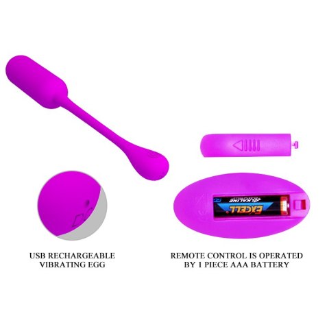 JAJKO STYMULUJĄCE PRETTY LOVE -LECHIES, 12 VIBRATION FUNCTIONS WIRELESS REMOTE CONTROL JAJKO STYMULUJĄCE PRETTY LOVE -LECHIES, 12 VIBRATION FUNCTIONS WIRELESS REMOTE CONTROL