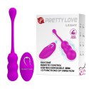 JAJKO STYMULUJĄCE PRETTY LOVE -LESHY, 12 VIBRATION FUNCTIONS WIRELESS REMOTE CONTROL