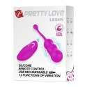 JAJKO STYMULUJĄCE PRETTY LOVE -LESHY, 12 VIBRATION FUNCTIONS WIRELESS REMOTE CONTROL