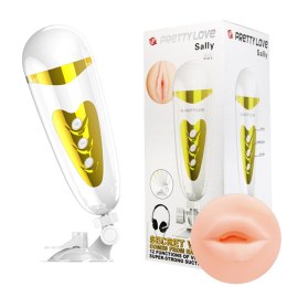 MASTURBATOR PRETTY LOVE -SALLY, 12 VIBRATION FUNCTIONS SEX TALK SUCTION BASE