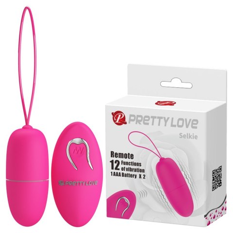 JAJKO STYMULUJĄCE PRETTY LOVE -SELKIE, 12 VIBRATION FUNCTIONS WIRELESS REMOTE CONTROL JAJKO STYMULUJĄCE PRETTY LOVE -SELKIE, 12 VIBRATION FUNCTIONS WIRELESS REMOTE CONTROL