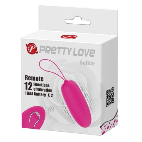 JAJKO STYMULUJĄCE PRETTY LOVE -SELKIE, 12 VIBRATION FUNCTIONS WIRELESS REMOTE CONTROL JAJKO STYMULUJĄCE PRETTY LOVE -SELKIE, 12 VIBRATION FUNCTIONS WIRELESS REMOTE CONTROL