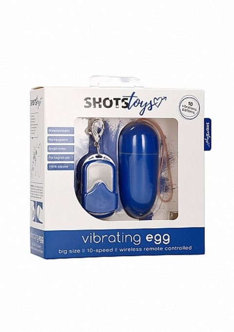 10 SPEED REMOTE VIBRATING EGG - BIG - BLUE 10 SPEED REMOTE VIBRATING EGG - BIG - BLUE