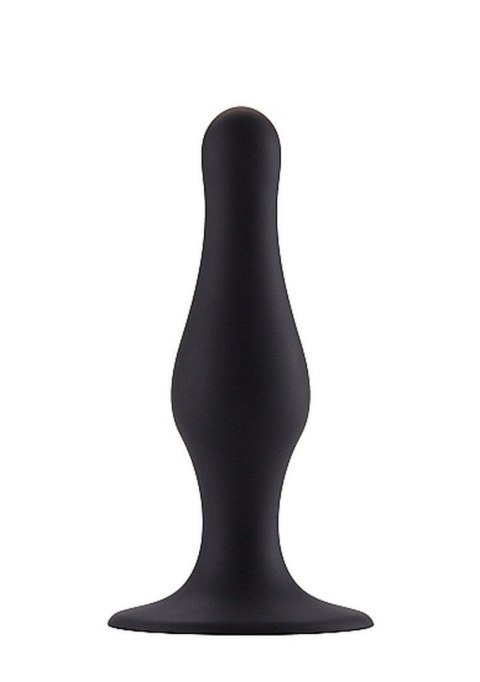 BUTT PLUG WITH SUCTION CUP - MEDIUM - BLACK BUTT PLUG WITH SUCTION CUP - MEDIUM - BLACK
