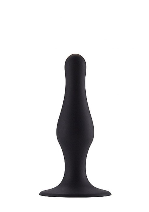 BUTT PLUG WITH SUCTION CUP - SMALL - BLACK BUTT PLUG WITH SUCTION CUP - SMALL - BLACK