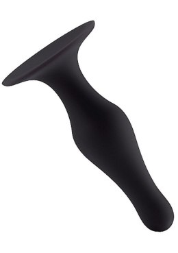 BUTT PLUG WITH SUCTION CUP - SMALL - BLACK
