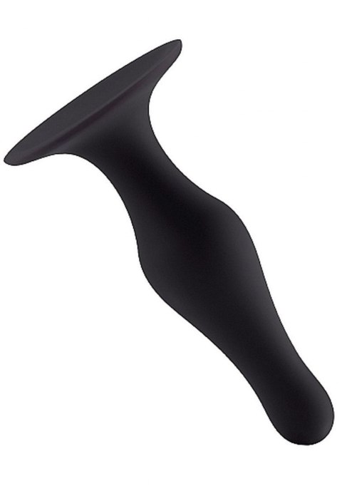 BUTT PLUG WITH SUCTION CUP - SMALL - BLACK BUTT PLUG WITH SUCTION CUP - SMALL - BLACK