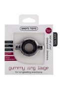 GUMMY RING - LARGE - BLACK