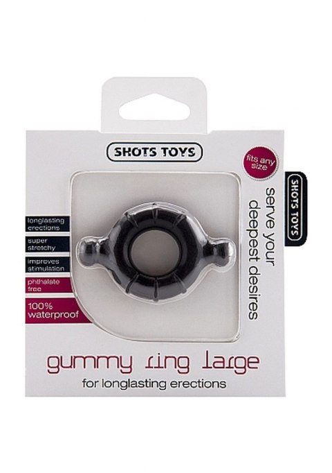 GUMMY RING - LARGE - BLACK GUMMY RING - LARGE - BLACK