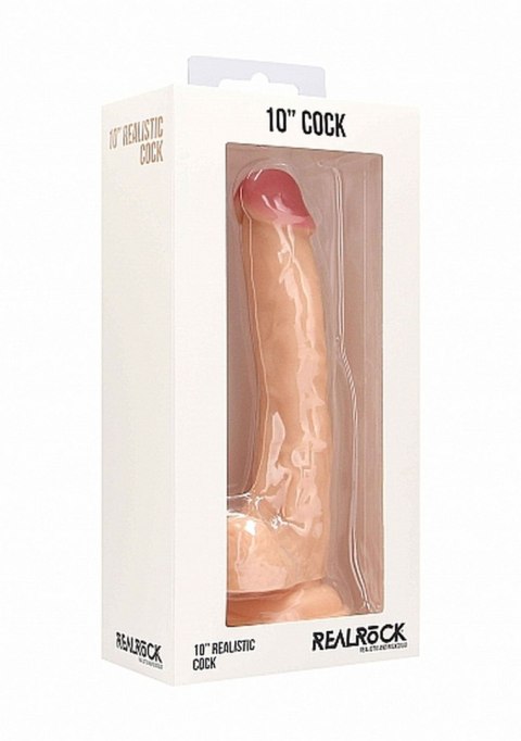 REALISTIC COCK - 10" - WITH SCROTUM - SKIN REALISTIC COCK - 10" - WITH SCROTUM - SKIN