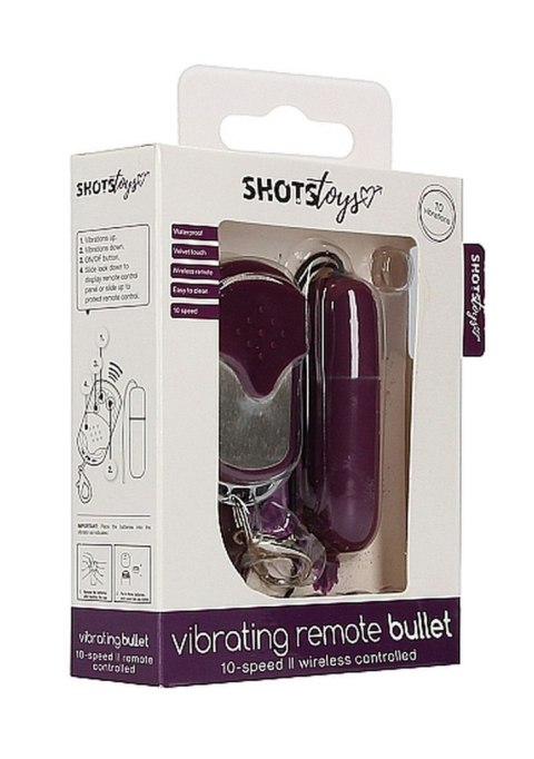 JAJKO STYMULUJĄCE Vibrating Remote Bullet - Purple JAJKO STYMULUJĄCE Vibrating Remote Bullet - Purple