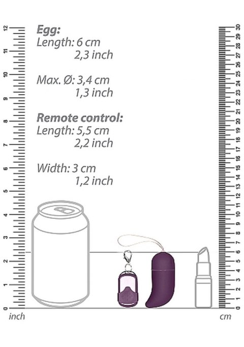 Wireless Vibrating G-Spot Egg - Medium - Purple Wireless Vibrating G-Spot Egg - Medium - Purple