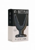 Butt Plug - Split #1 - 4 Inch - Black
