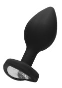 DIAMOND HEART BUTT PLUG - REGULAR - BLACK
