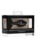 DIAMOND HEART BUTT PLUG - REGULAR - BLACK