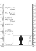 DIAMOND HEART BUTT PLUG - REGULAR - BLACK