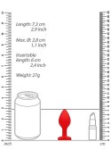 DIAMOND HEART BUTT PLUG - REGULAR - RED