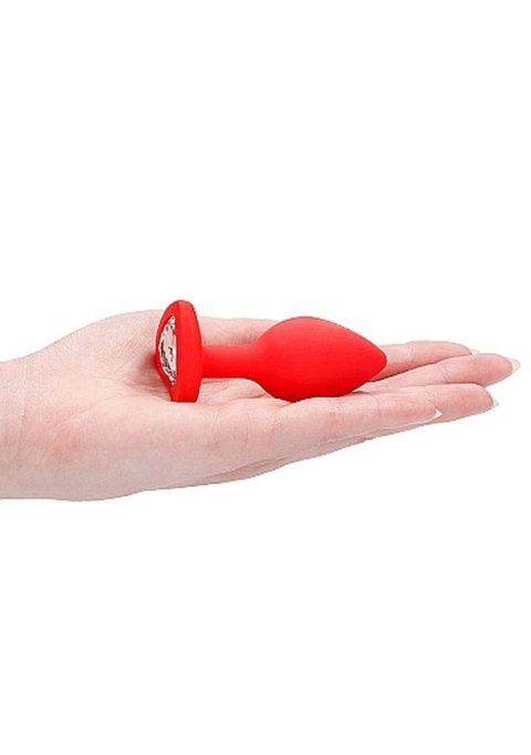 DIAMOND HEART BUTT PLUG - REGULAR - RED DIAMOND HEART BUTT PLUG - REGULAR - RED
