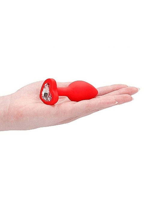 DIAMOND HEART BUTT PLUG - REGULAR - RED DIAMOND HEART BUTT PLUG - REGULAR - RED