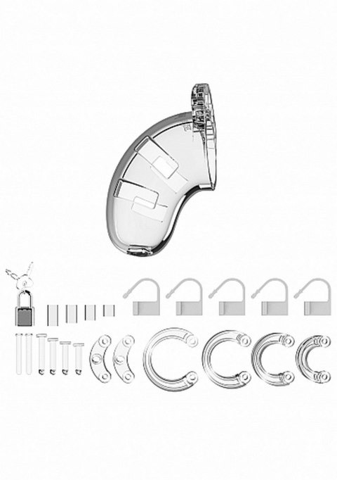 MODEL 01 - CHASTITY - 3.5" - COCK CAGE - TRANSPARENT MODEL 01 - CHASTITY - 3.5" - COCK CAGE - TRANSPARENT