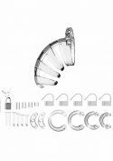 MODEL 02 - CHASTITY - 3.5" - COCK CAGE - TRANSPARENT