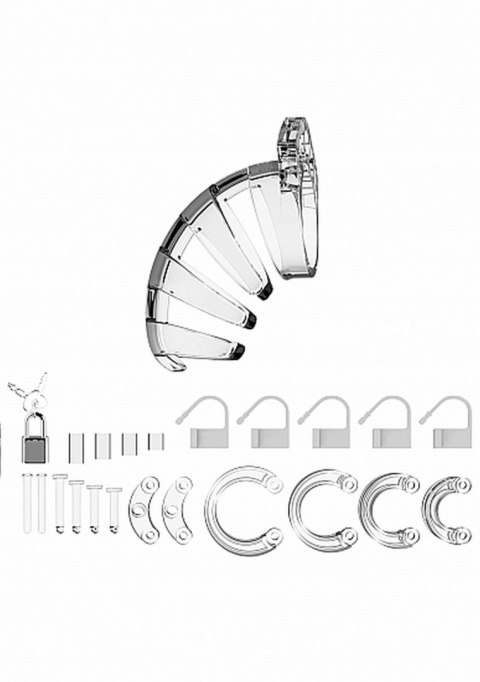 MODEL 02 - CHASTITY - 3.5" - COCK CAGE - TRANSPARENT MODEL 02 - CHASTITY - 3.5" - COCK CAGE - TRANSPARENT