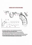 MODEL 02 - CHASTITY - 3.5" - COCK CAGE - TRANSPARENT