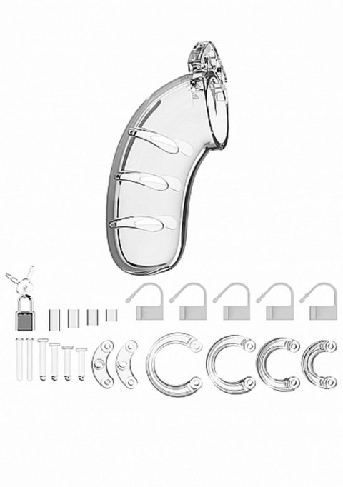 MODEL 03 - CHASTITY - 4.5" - COCK CAGE - TRANSPARENT MODEL 03 - CHASTITY - 4.5" - COCK CAGE - TRANSPARENT
