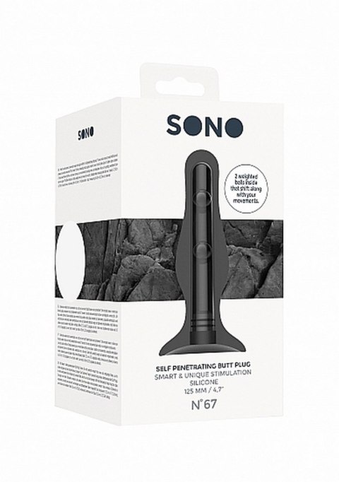 No. 67 - Self Penetrating Butt Plug - Black No. 67 - Self Penetrating Butt Plug - Black