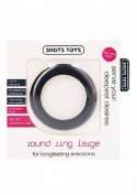 ROUND COCK RING - BLACK - LARGE