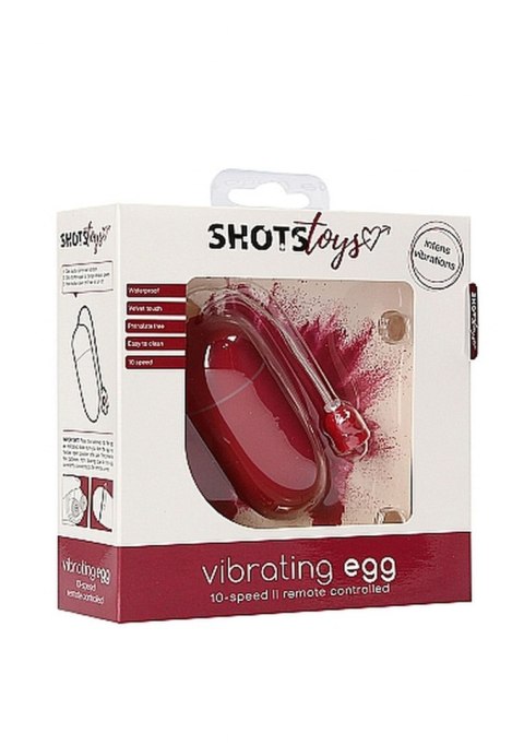 JAJKO STYMULUJĄCE 10 Speed Vibrating Egg - Red JAJKO STYMULUJĄCE 10 Speed Vibrating Egg - Red
